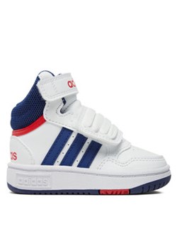 adidas Sneakersy Hoops Mid GZ9650 Biały ze sklepu MODIVO w kategorii Buty sportowe dziecięce - zdjęcie 170968829