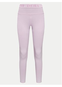 Deha Legginsy A00118 Fioletowy Skinny Fit ze sklepu MODIVO w kategorii Spodnie damskie - zdjęcie 170969376