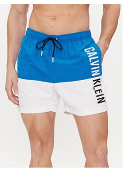 Calvin Klein Swimwear Szorty kąpielowe KM0KM00994 Niebieski Regular Fit ze sklepu MODIVO w kategorii Kąpielówki - zdjęcie 170970066