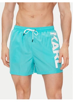 KARL LAGERFELD Szorty plażowe 230M2202 Kolorowy Regular Fit ze sklepu MODIVO w kategorii Kąpielówki - zdjęcie 170970245