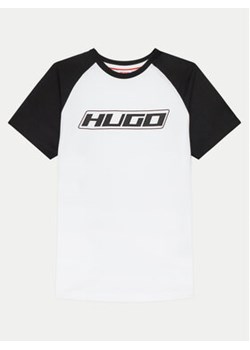 Hugo T-Shirt G00016 D Biały Regular Fit ze sklepu MODIVO w kategorii T-shirty chłopięce - zdjęcie 170970316