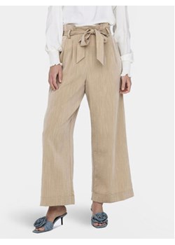 ONLY Spodnie materiałowe Marsa 15269628 Beżowy Flared Fit ze sklepu MODIVO w kategorii Spodnie damskie - zdjęcie 170970565