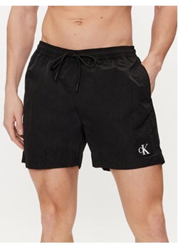 Calvin Klein Swimwear Szorty kąpielowe KM0KM00980 Czarny Regular Fit ze sklepu MODIVO w kategorii Kąpielówki - zdjęcie 170970588