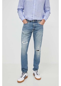 Pepe Jeans jeansy TAPERED JEANS BURN męskie kolor niebieski PM207640 ze sklepu ANSWEAR.com w kategorii Jeansy męskie - zdjęcie 170972156