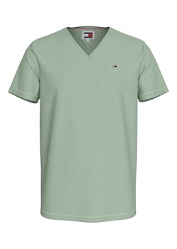 TOMMY JEANS Koszulka w kolorze jasnozielonym ze sklepu Limango Polska w kategorii T-shirty męskie - zdjęcie 170974959