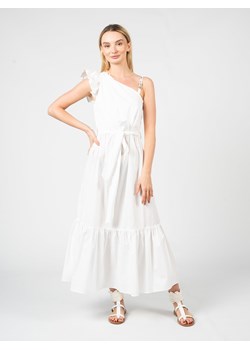 Pinko Sukienka "Gene" | 1V10ZG Y4VY | Kobieta | Biały ze sklepu ubierzsie.com w kategorii Sukienki - zdjęcie 170975435
