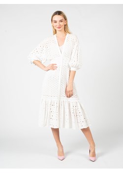 Pinko Sukienka "Acireale" | 1G175F Y7RQ | Kobieta | Biały ze sklepu ubierzsie.com w kategorii Sukienki - zdjęcie 170975488