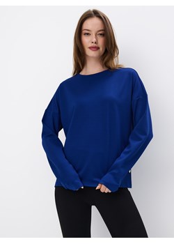 Mohito - Ciemnoniebieska bluza - granatowy ze sklepu Mohito w kategorii Bluzy damskie - zdjęcie 170976506