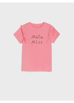 Sinsay - Koszulka z nadrukiem - różowy ze sklepu Sinsay w kategorii Koszulki niemowlęce - zdjęcie 170977785