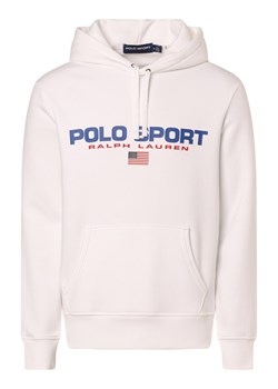 Polo Sport Męski sweter z kapturem Mężczyźni biały nadruk ze sklepu vangraaf w kategorii Bluzy męskie - zdjęcie 170977889