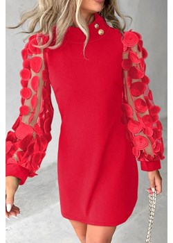Sukienka RINGOLA RED ze sklepu Ivet Shop w kategorii Sukienki - zdjęcie 170979278