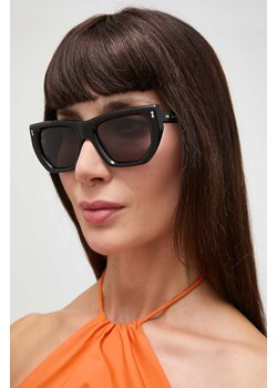 Gucci okulary przeciwsłoneczne damskie kolor czarny GG1520S ze sklepu ANSWEAR.com w kategorii Okulary przeciwsłoneczne damskie - zdjęcie 170979285
