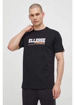 Ellesse t-shirt bawełniany Zagda T-Shirt męski kolor czarny z nadrukiem SHV20122 ze sklepu ANSWEAR.com w kategorii T-shirty męskie - zdjęcie 170979447