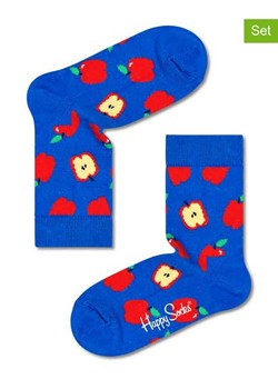Happy Socks Skarpety (2 pary) w kolorze niebieskim ze sklepu Limango Polska w kategorii Skarpetki dziecięce - zdjęcie 170983647