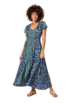 Aller Simplement Sukienka w kolorze niebiesko-zielonym ze sklepu Limango Polska w kategorii Sukienki - zdjęcie 170983747