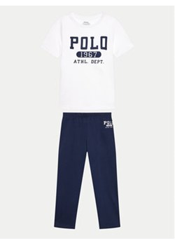 Polo Ralph Lauren Komplet t-shirt i spodnie dresowe 9P0148-BFT Biały Regular Fit ze sklepu MODIVO w kategorii Komplety chłopięce - zdjęcie 170985985