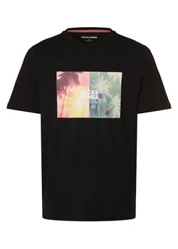 Jack & Jones Koszulka męska - JJNavin Mężczyźni Bawełna czarny nadruk ze sklepu vangraaf w kategorii T-shirty męskie - zdjęcie 170986468