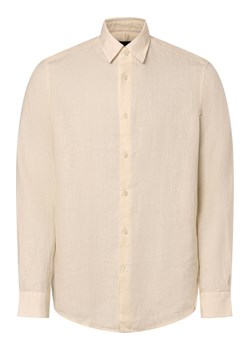 Drykorn Lniana koszula męska - Ramis Mężczyźni Regular Fit len écru jednolity ze sklepu vangraaf w kategorii Koszule męskie - zdjęcie 170986479