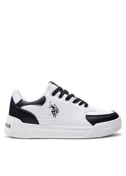 Sneakersy U.S. Polo Assn. Nole001 NOLE001W/4YN1 Whi/Blk01 ze sklepu eobuwie.pl w kategorii Buty sportowe damskie - zdjęcie 170986545