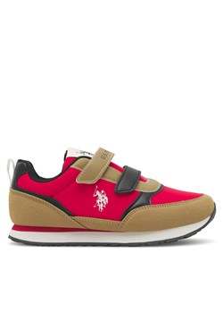 Sneakersy U.S. Polo Assn. NOBIK012A Czerwony ze sklepu eobuwie.pl w kategorii Buty sportowe dziecięce - zdjęcie 170987186