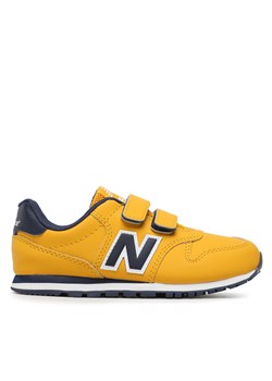 Sneakersy New Balance PV500VG1 Żółty ze sklepu eobuwie.pl w kategorii Buty sportowe dziecięce - zdjęcie 170987217