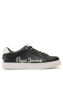 Sneakersy Pepe Jeans Adams Pam PLS31200 Black 999 ze sklepu eobuwie.pl w kategorii Trampki damskie - zdjęcie 170987776