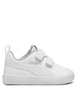 Sneakersy Puma Courtflex V2 V Inf 371544 04 Biały ze sklepu eobuwie.pl w kategorii Trampki dziecięce - zdjęcie 170987849
