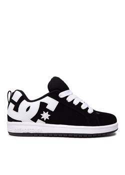 Sneakersy DC Court Graffik ADBS100207 Black/White(BKW) ze sklepu eobuwie.pl w kategorii Trampki dziecięce - zdjęcie 170988139