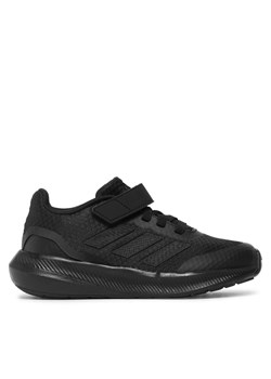 Sneakersy adidas Runfalcon 3.0 Sport Running Elastic Lace Top Strap Shoes HP5869 Czarny ze sklepu eobuwie.pl w kategorii Buty sportowe dziecięce - zdjęcie 170988619