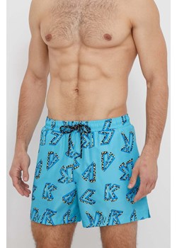 Karl Lagerfeld szorty kąpielowe kolor niebieski ze sklepu ANSWEAR.com w kategorii Kąpielówki - zdjęcie 170989238