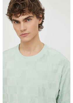 Levi&apos;s t-shirt bawełniany męski kolor zielony wzorzysty ze sklepu ANSWEAR.com w kategorii T-shirty męskie - zdjęcie 170989245