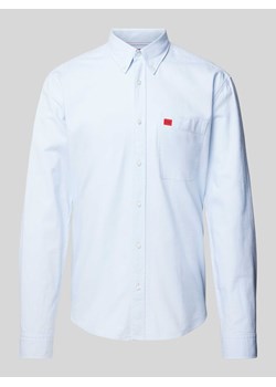 Koszula biznesowa z listwą guzikową model ‘Evito’ ze sklepu Peek&Cloppenburg  w kategorii Koszule męskie - zdjęcie 170992769