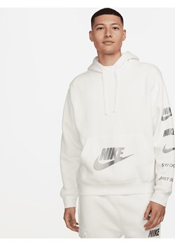Męska dzianinowa bluza z kapturem Nike Sportswear Standard Issue - Biel ze sklepu Nike poland w kategorii Bluzy męskie - zdjęcie 170993405
