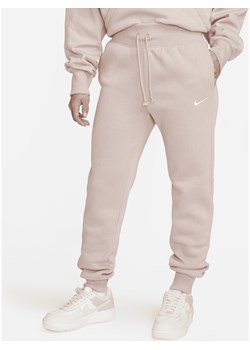 Damskie joggery z wysokim stanem Nike Sportswear Phoenix Fleece - Brązowy ze sklepu Nike poland w kategorii Spodnie damskie - zdjęcie 170993446