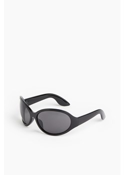 H & M - Zaokrąglone okulary przeciwsłoneczne - Czarny ze sklepu H&M w kategorii Okulary przeciwsłoneczne damskie - zdjęcie 170993547