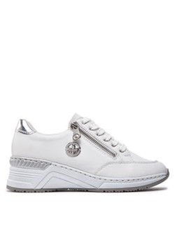 Rieker Sneakersy N4335-80 Biały ze sklepu MODIVO w kategorii Buty sportowe damskie - zdjęcie 170997457