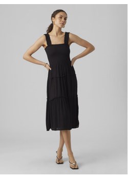 Vero Moda Sukienka letnia Menny 10282481 Czarny Regular Fit ze sklepu MODIVO w kategorii Sukienki - zdjęcie 170998568