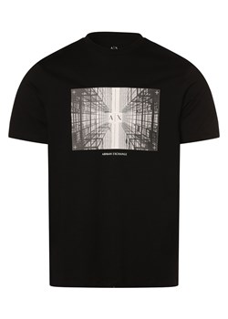 Armani Exchange Koszulka męska Mężczyźni Bawełna czarny nadruk ze sklepu vangraaf w kategorii T-shirty męskie - zdjęcie 170999287