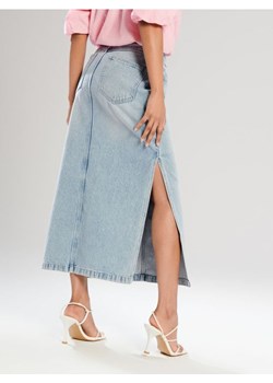 Sinsay - Spódnica maxi z rozcięciem - niebieski ze sklepu Sinsay w kategorii Spódnice - zdjęcie 171000816