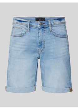 Szorty jeansowe o kroju regular fit z 5 kieszeniami ze sklepu Peek&Cloppenburg  w kategorii Spodenki męskie - zdjęcie 171001525