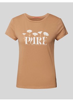 T-shirt z nadrukiem z motywem i okrągłym dekoltem ze sklepu Peek&Cloppenburg  w kategorii Bluzki damskie - zdjęcie 171001589