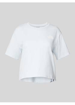 T-shirt krótki z nadrukiem z logo ze sklepu Peek&Cloppenburg  w kategorii Bluzki damskie - zdjęcie 171001668