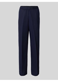 Luźne spodnie o kroju regular fit w kant ze sklepu Peek&Cloppenburg  w kategorii Spodnie damskie - zdjęcie 171001738