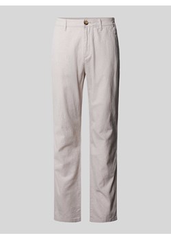 Chinosy o kroju regular fit z zapięciem na guzik i zamek błyskawiczny ze sklepu Peek&Cloppenburg  w kategorii Spodnie męskie - zdjęcie 171001825