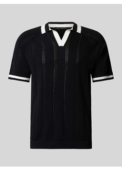 Koszula z dzianiny z kołnierzykiem polo model ‘Leamor’ ze sklepu Peek&Cloppenburg  w kategorii T-shirty męskie - zdjęcie 171001896