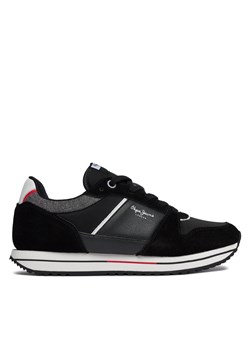 Sneakersy Pepe Jeans PMS30995 Czarny ze sklepu eobuwie.pl w kategorii Buty sportowe męskie - zdjęcie 171003018
