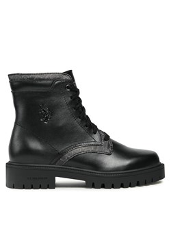 Sneakersy U.S. Polo Assn. KARMA007 Czarny ze sklepu eobuwie.pl w kategorii Workery damskie - zdjęcie 171003538