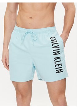 Calvin Klein Swimwear Szorty kąpielowe KM0KM01004 Niebieski Regular Fit ze sklepu MODIVO w kategorii Kąpielówki - zdjęcie 171005368