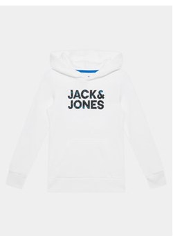 Jack&Jones Junior Bluza 12232755 Biały Regular Fit ze sklepu MODIVO w kategorii Bluzy chłopięce - zdjęcie 171005439