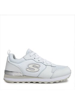 Skechers Sneakersy Goldn Gurl 111/WSL Biały ze sklepu MODIVO w kategorii Buty sportowe damskie - zdjęcie 171005486